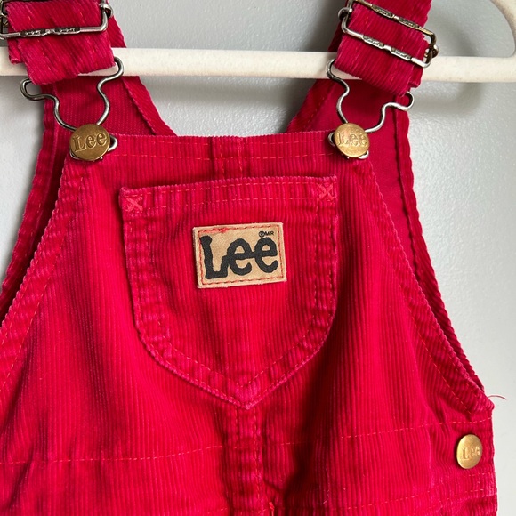 Lee Other - LEE vintage red corduroy overalls kids ⭐️excellent⭐️ new !!